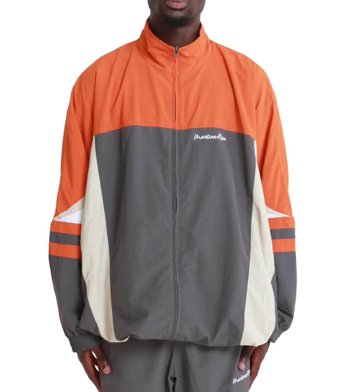 Martine Rose Compressed Track Jacket Grey Orange