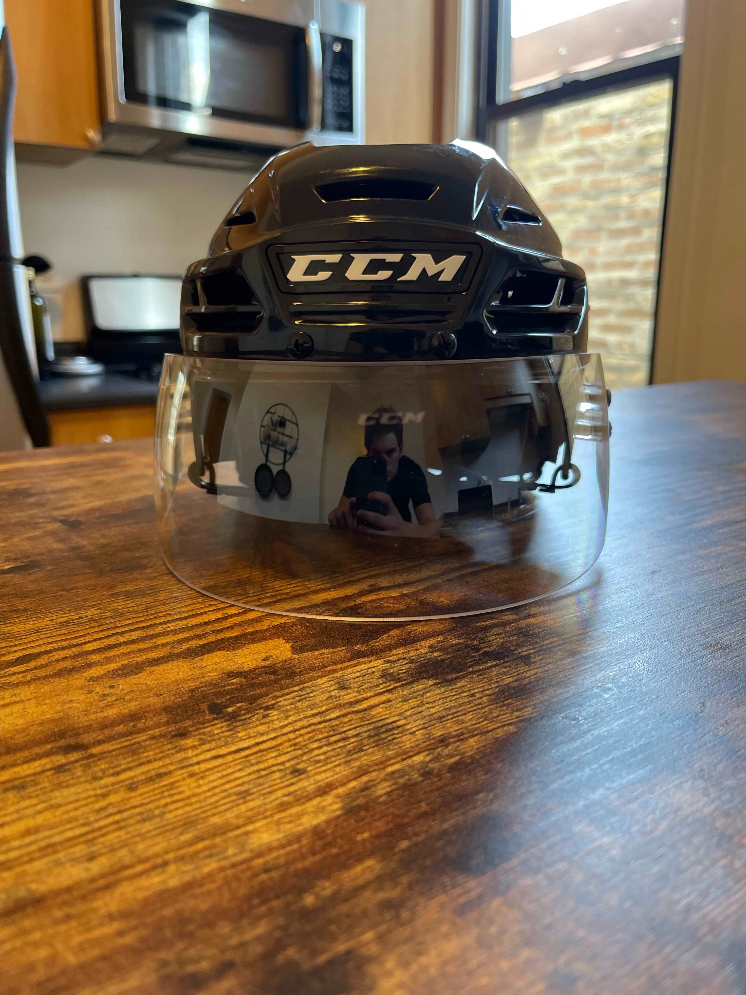 Medium CCM Resistance Pro Stock Helmet Including Visor LIGHTLY USED