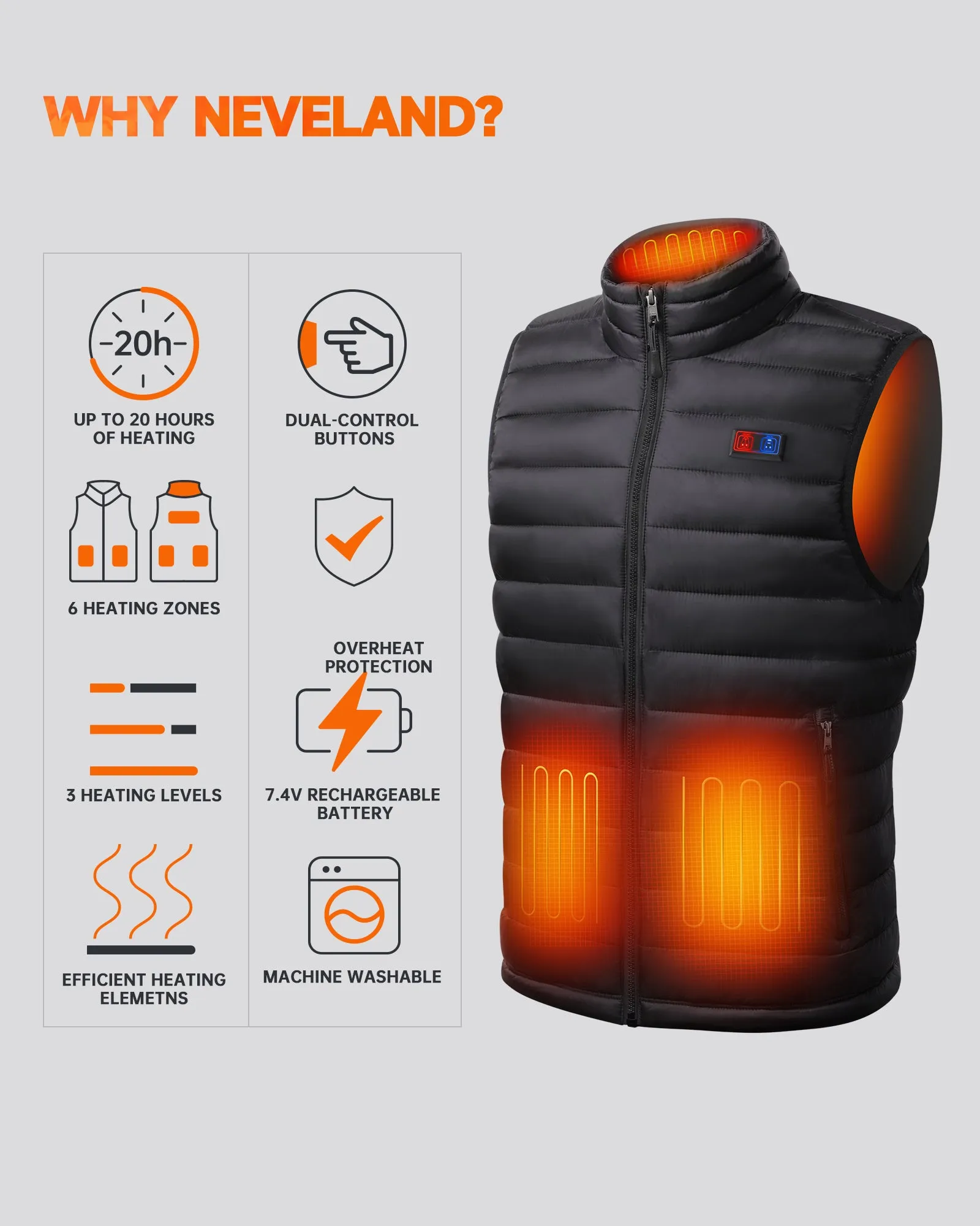 Men's Lightweight Heated Vest