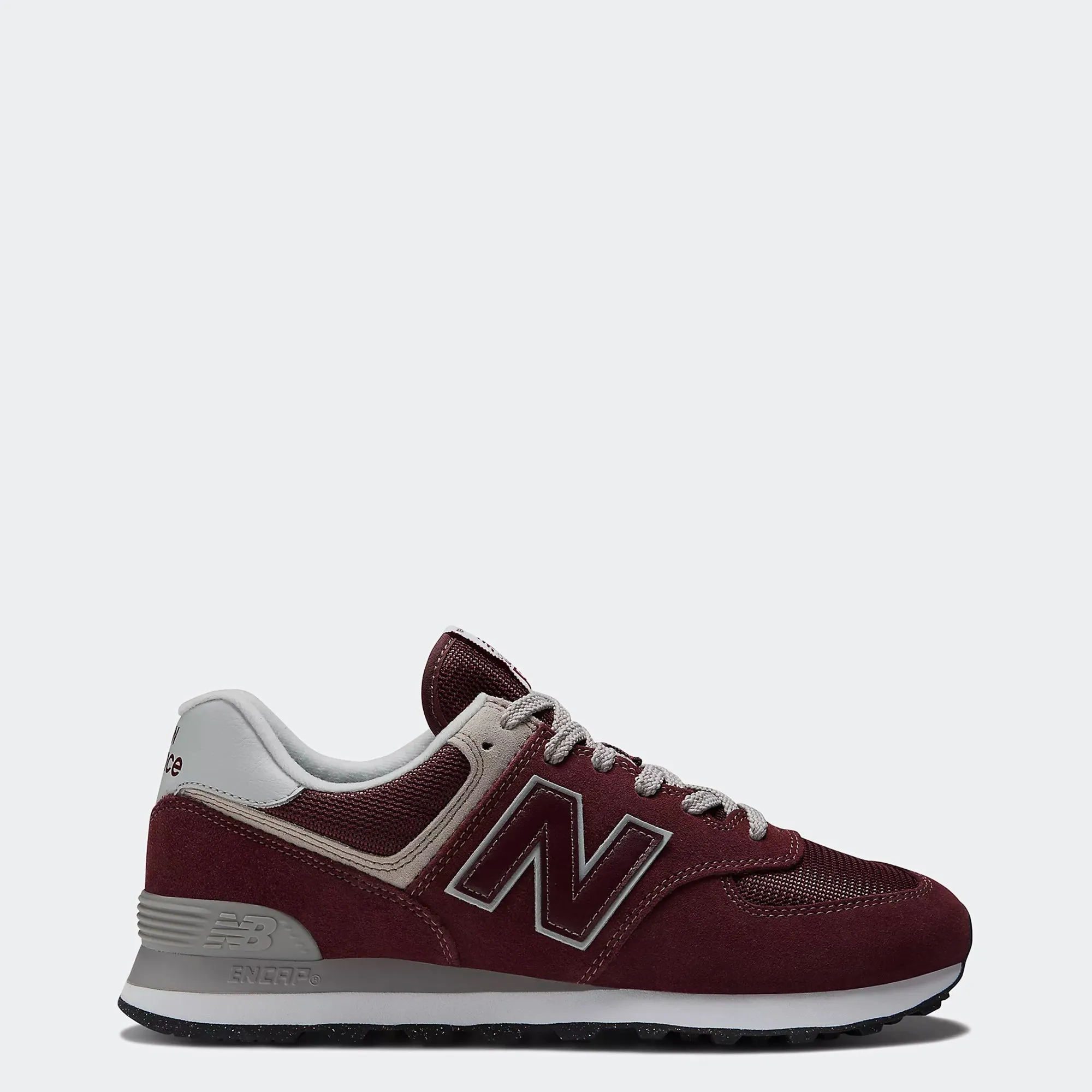 Men's New Balance 574 Core Shoes Burgundy White