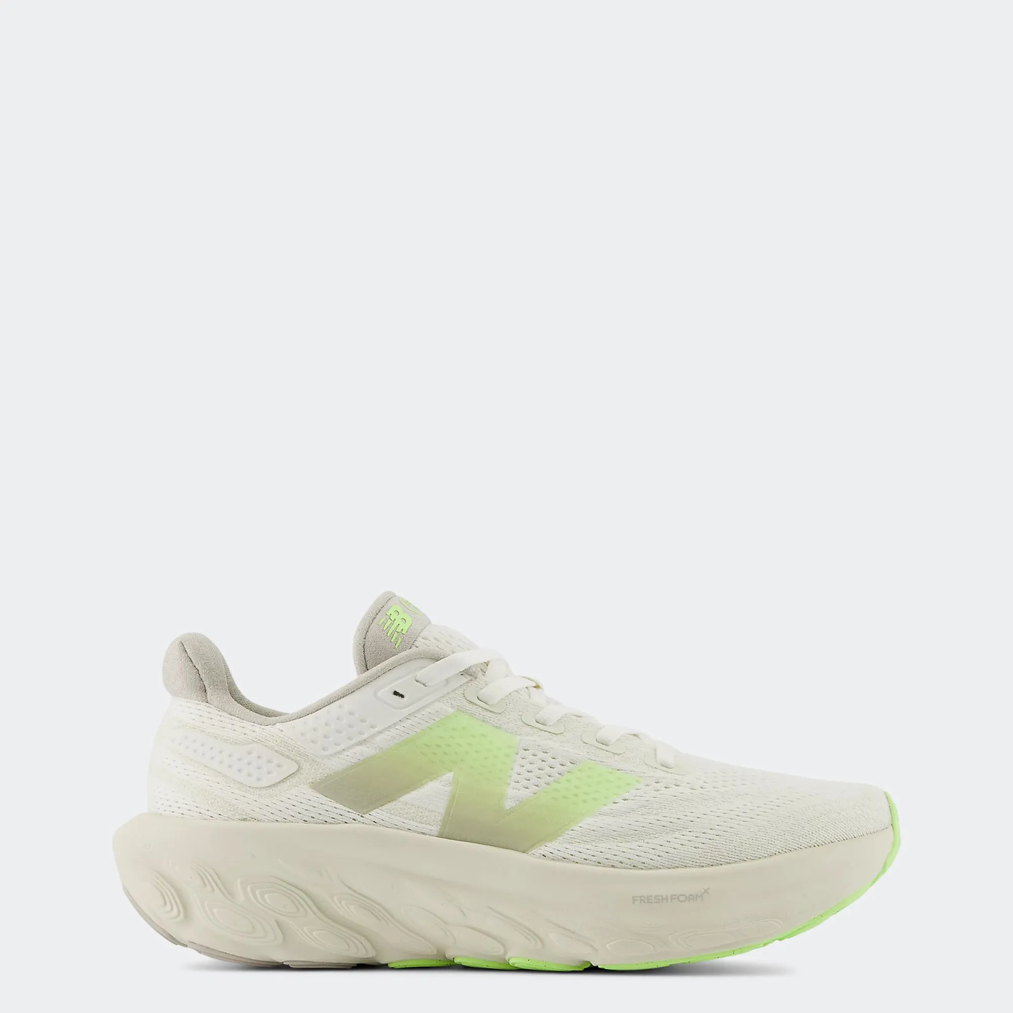 Men's New Balance Fresh Foam X 1080v13 Moonrock with bleached lime glo and sea salt