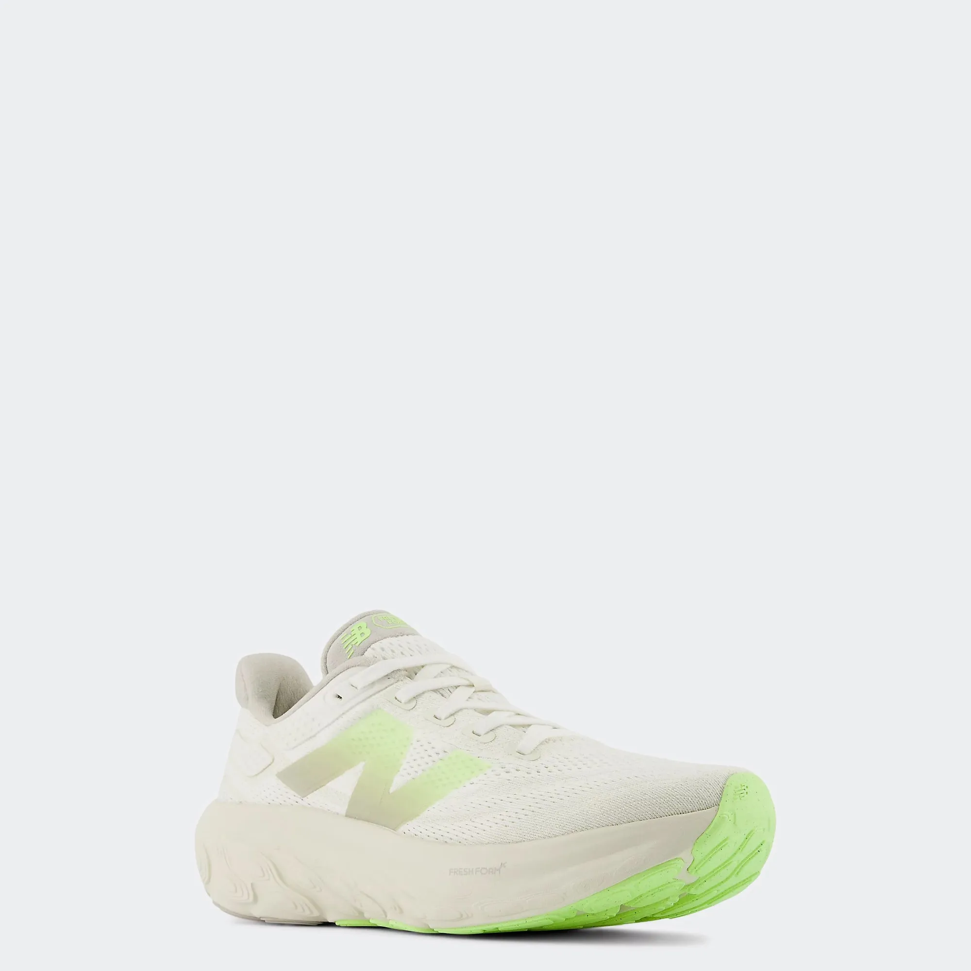 Men's New Balance Fresh Foam X 1080v13 Moonrock with bleached lime glo and sea salt