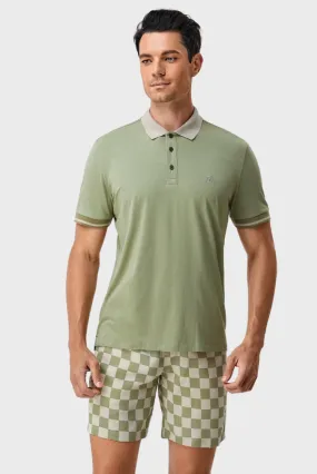 Men's Two-Tone Polo Shirt