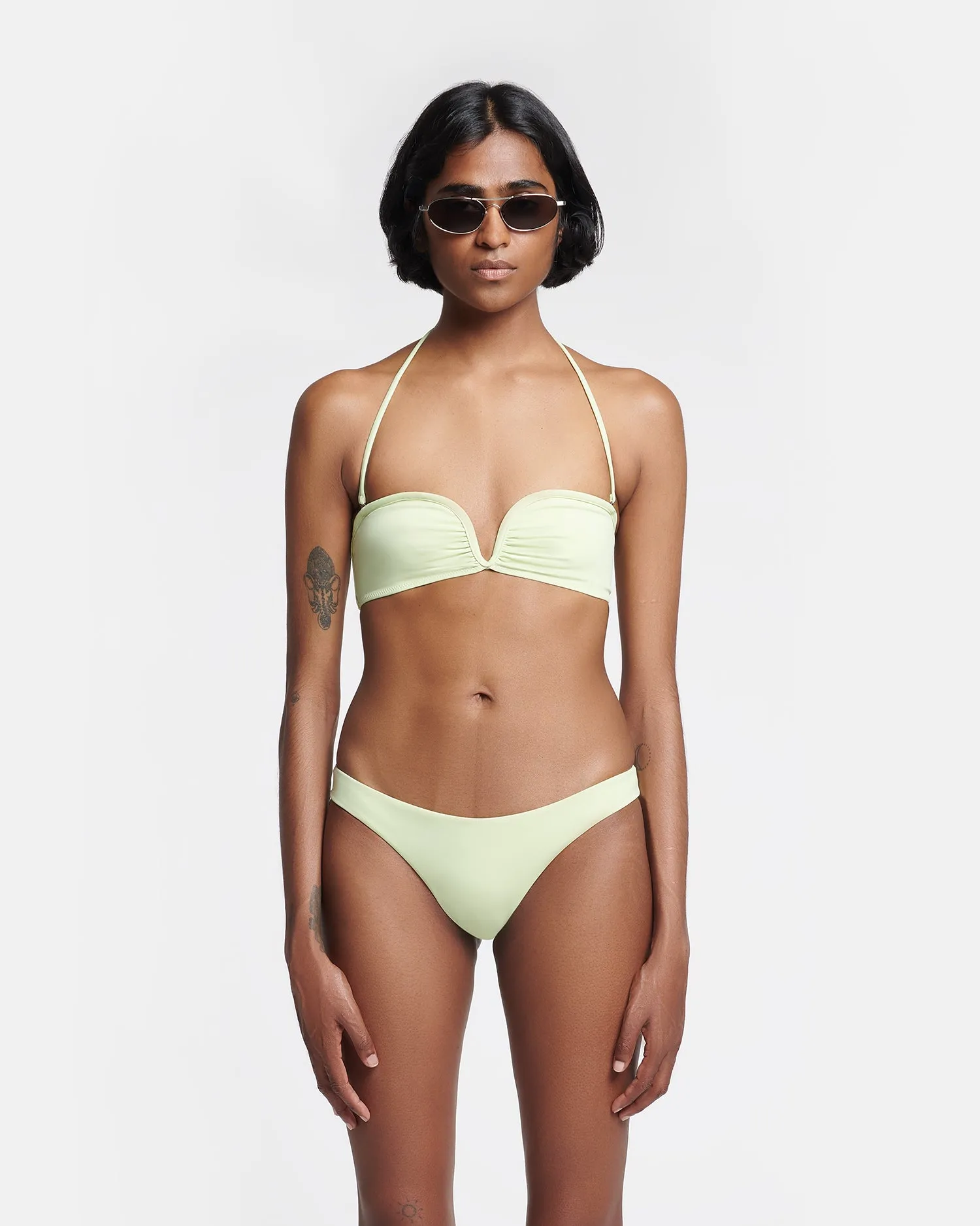 Merve - Bikini Bottoms - Shadow Lime