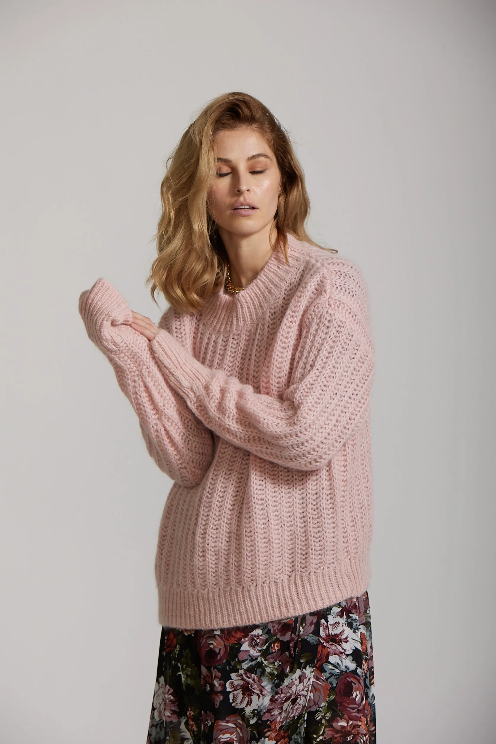 Mohair Sweater - Blush