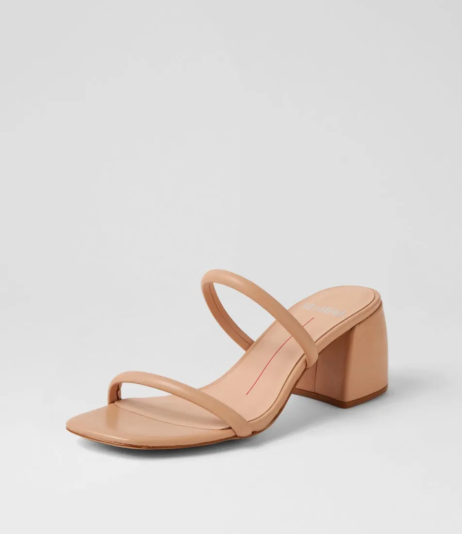 MOLLINI Bonni Nude Leather Mules