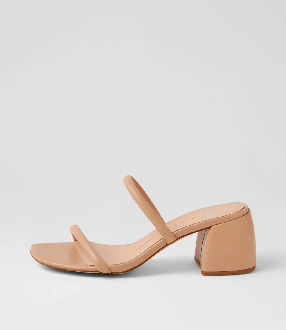 MOLLINI Bonni Nude Leather Mules