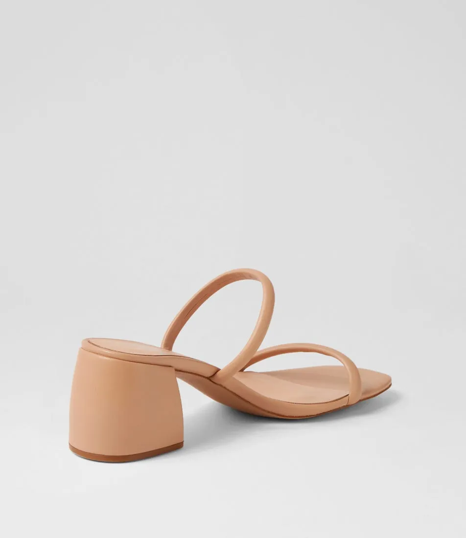 MOLLINI Bonni Nude Leather Mules