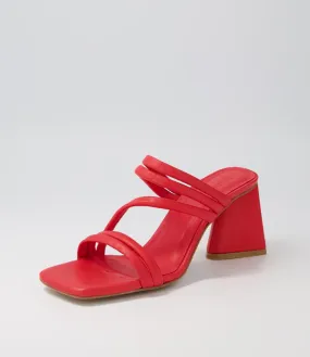 MOLLINI Emmiah Red Leather Mules