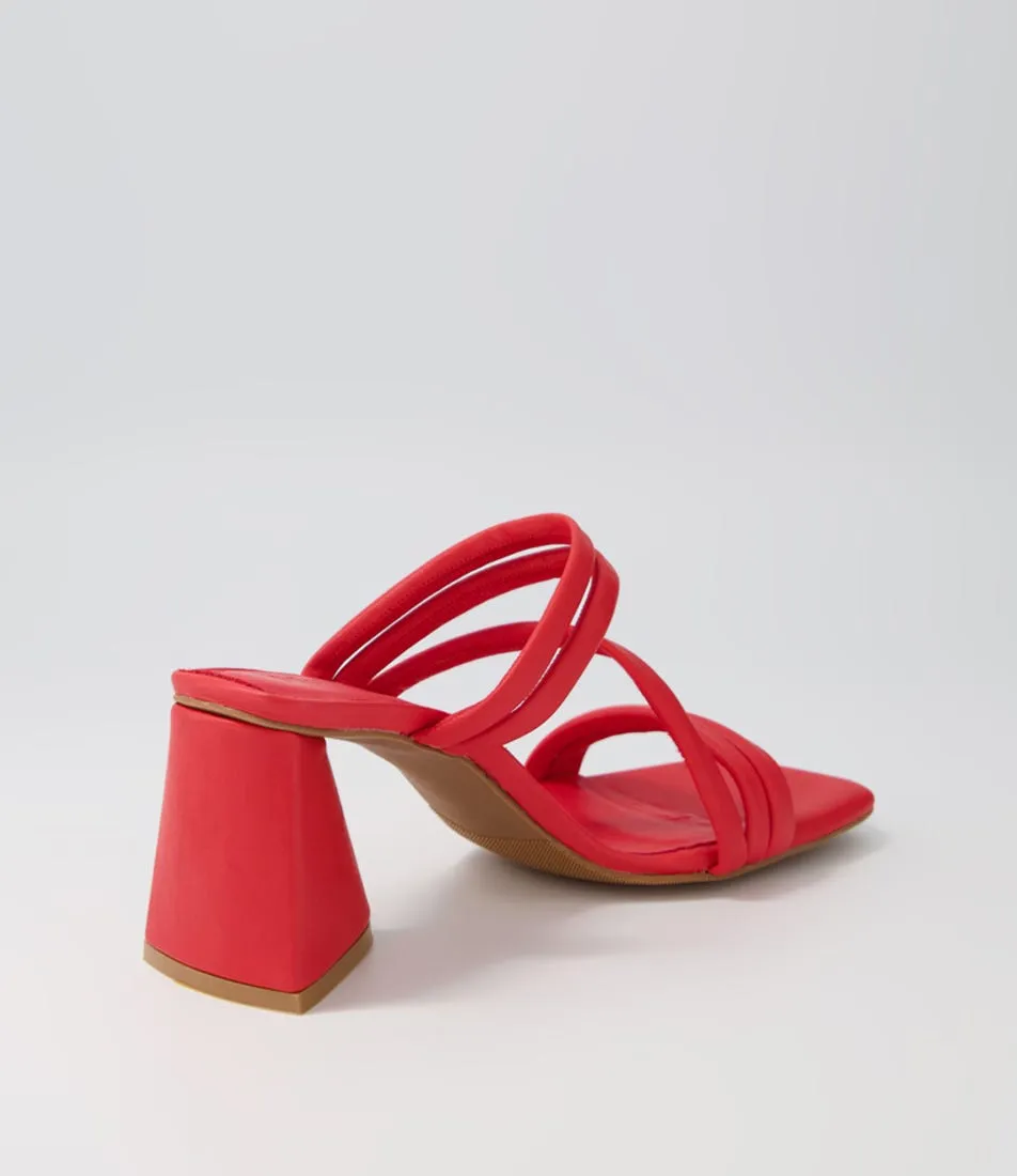 MOLLINI Emmiah Red Leather Mules