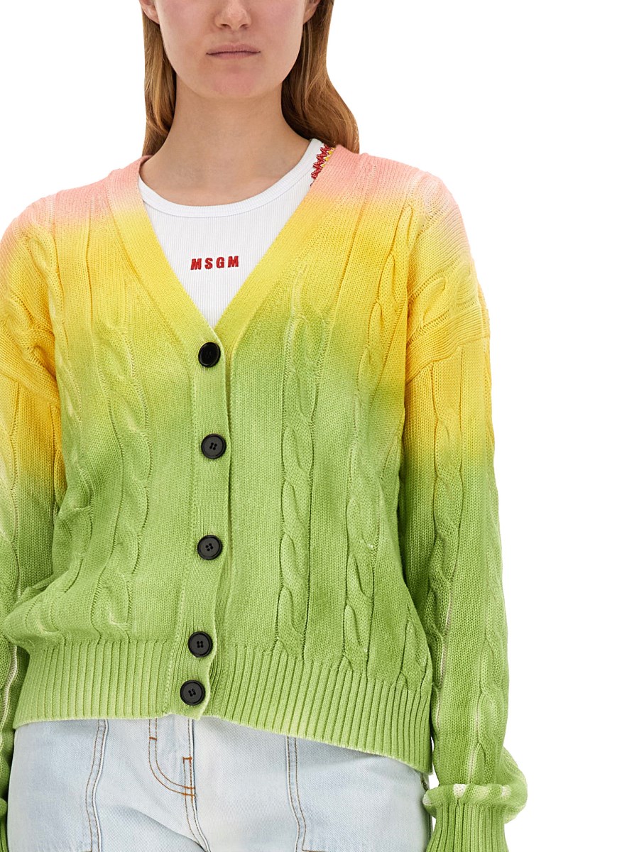 MSGM      CARDIGAN DEGRADE