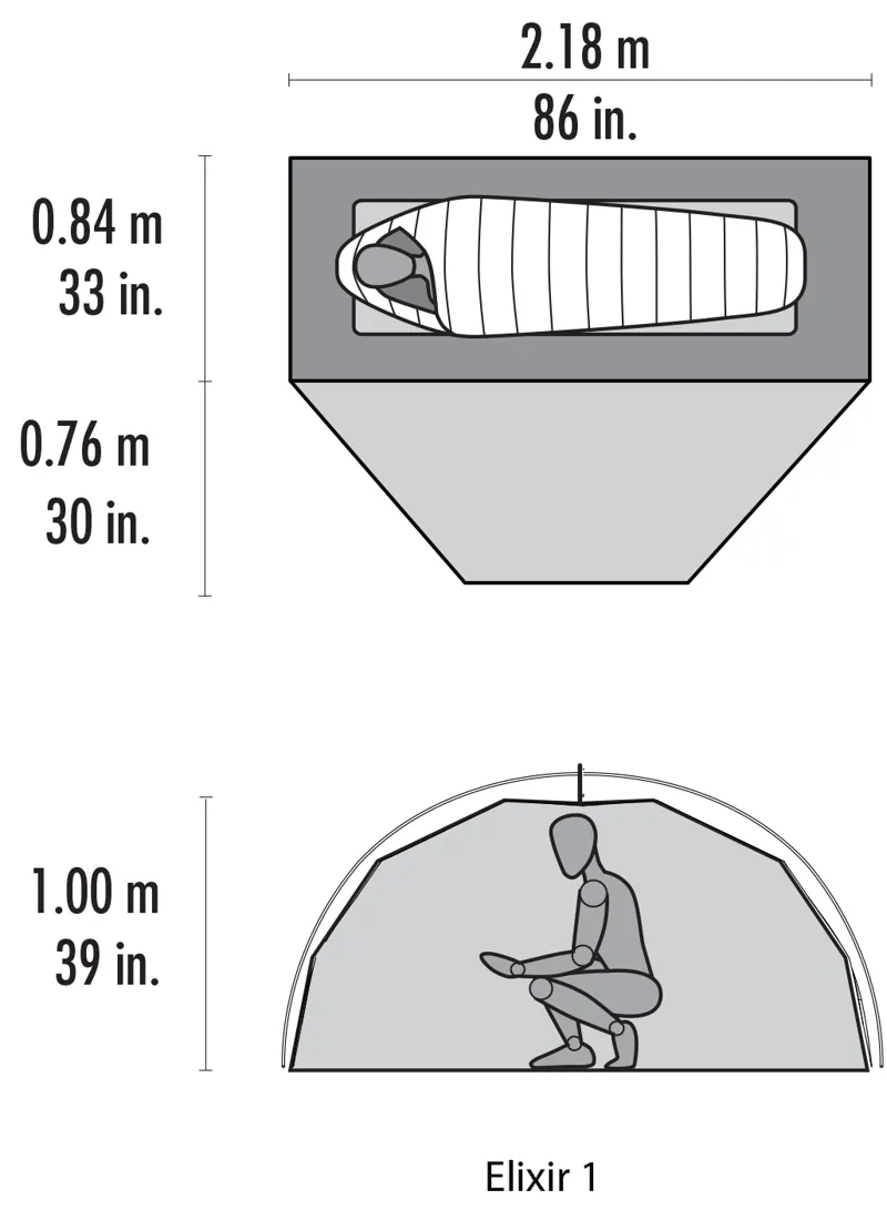MSR Elixir 1 Tent - Green