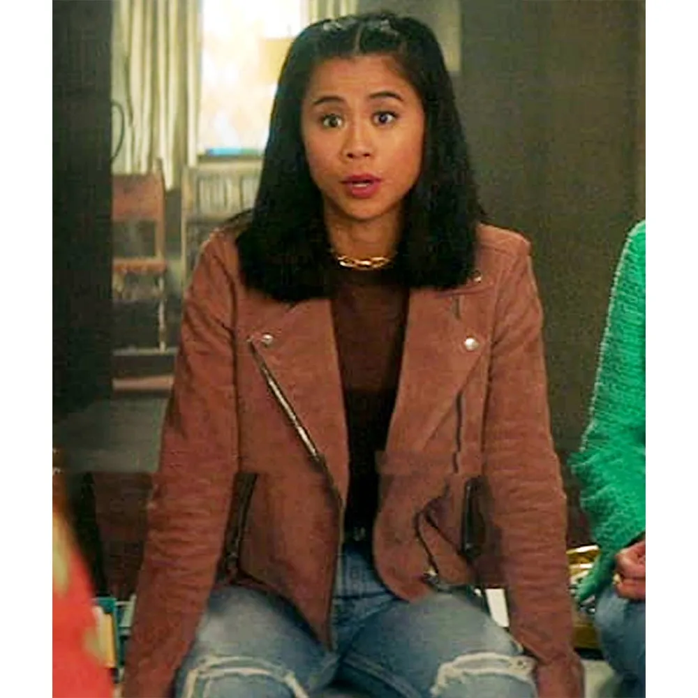 Nancy Drew Season 4 Leah Lewis Pink Suede Jacket