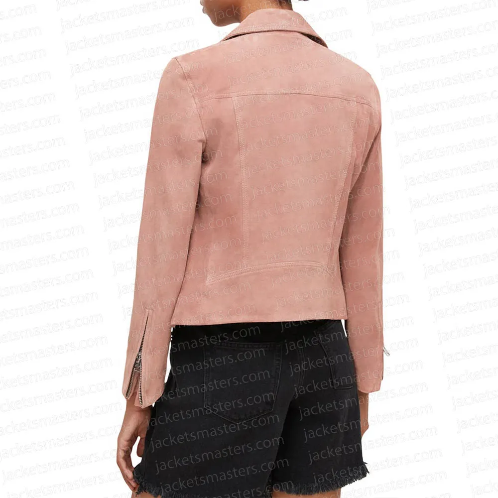 Nancy Drew Season 4 Leah Lewis Pink Suede Jacket