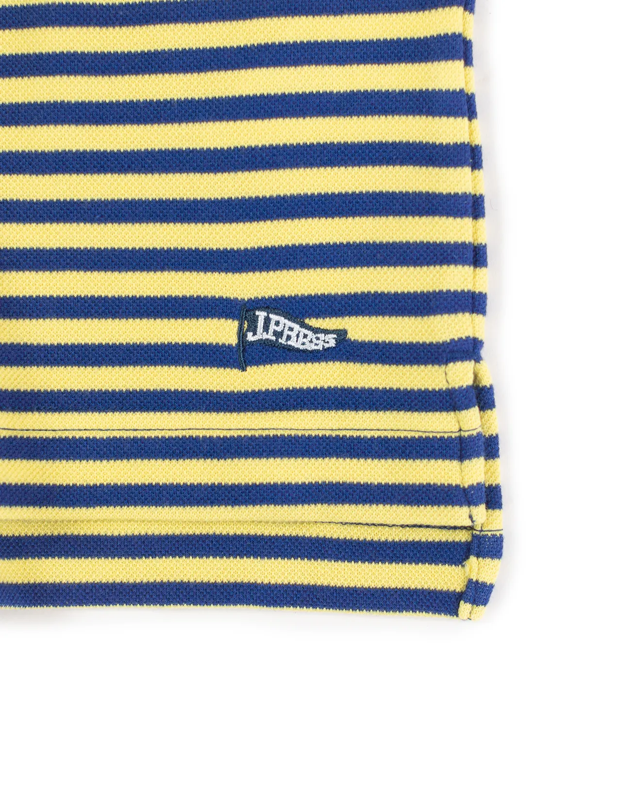 NARROW STRIPE POLO - BLUE/YELLOW