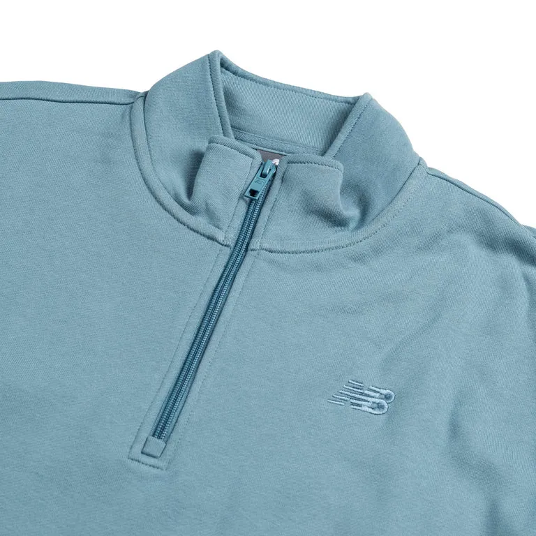 New Balance Athletics Fleece Half-Zip Heron Blue