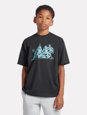 New Balance Boys Intellect Graphic T-Shirt in Black