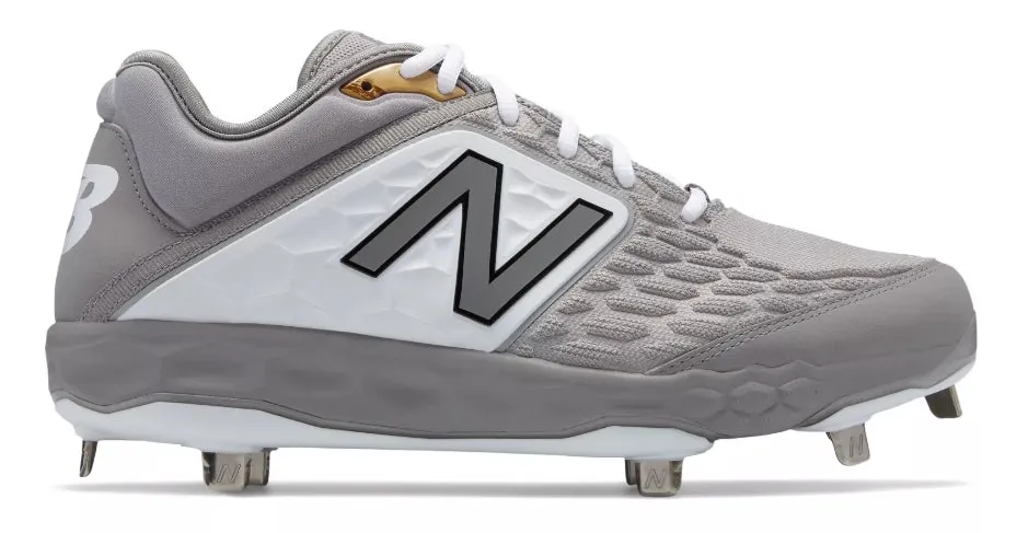 New Balance - Grey/White Low-Cut L3000v4 Metal Spikes (L3000GW4)