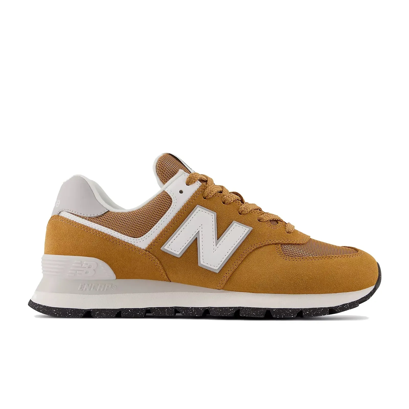 New Balance Men's 574 - Orange with White