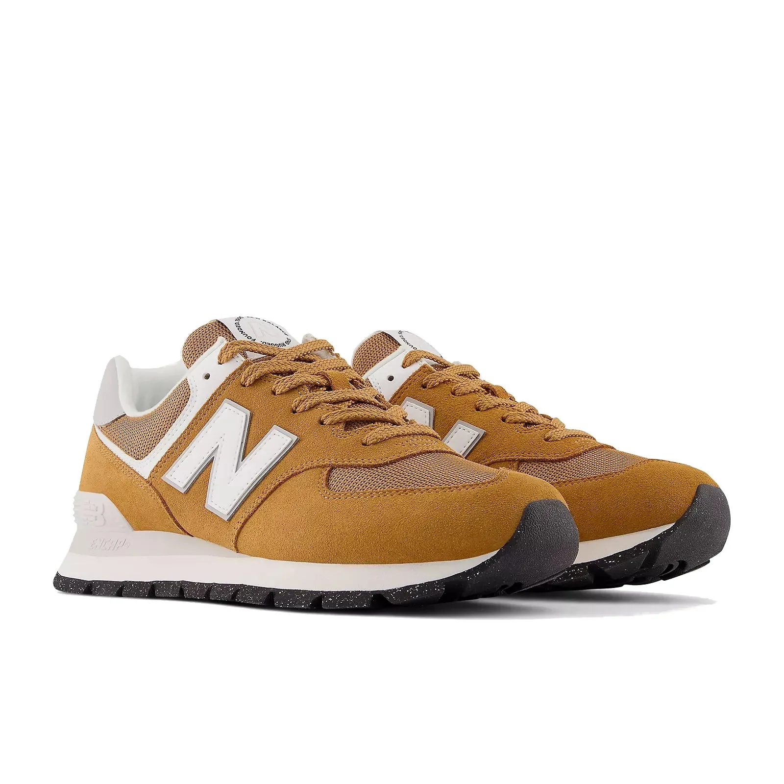 New Balance Men's 574 - Orange with White