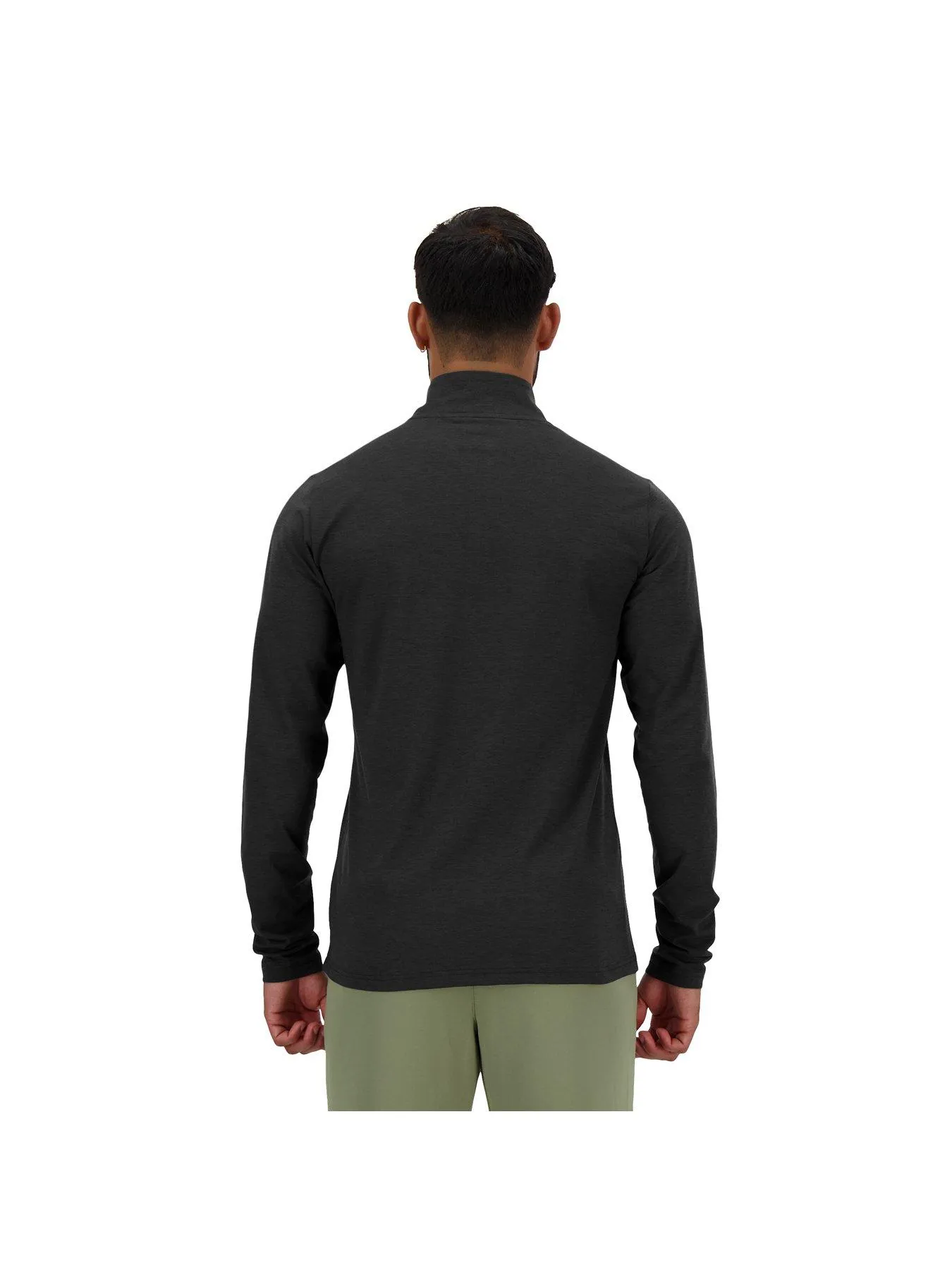 New Balance Men's Running Space Dye 1/4 Zip - Black