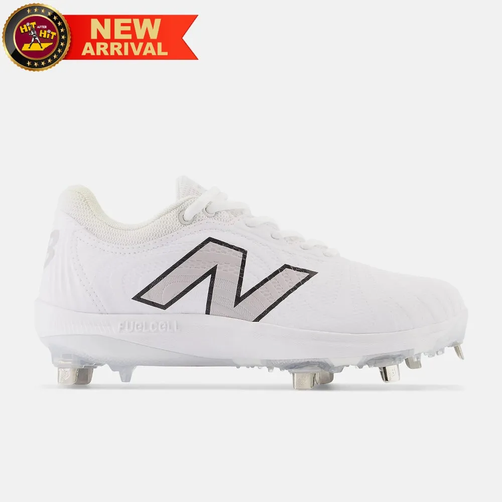 New Balance Women's White FuelCell FUSE v4 Metal Spikes: SMFUSEW4