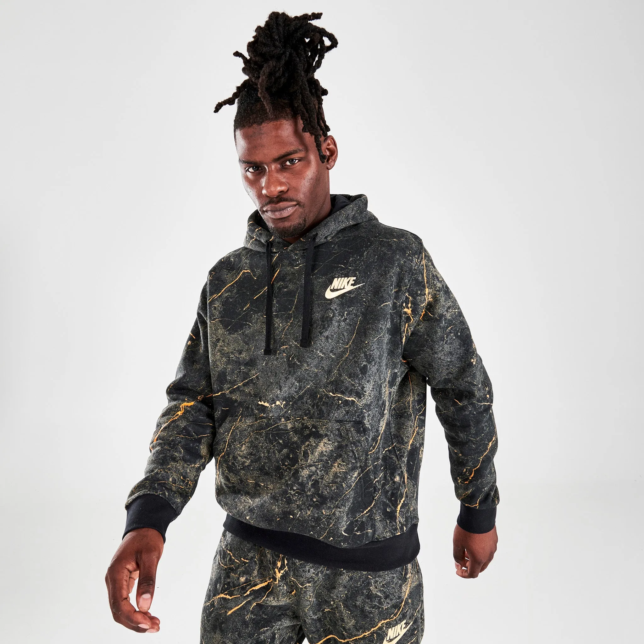 Nike Sportswear Club Fleece Pullover Hoodie Woodland Camo / Black