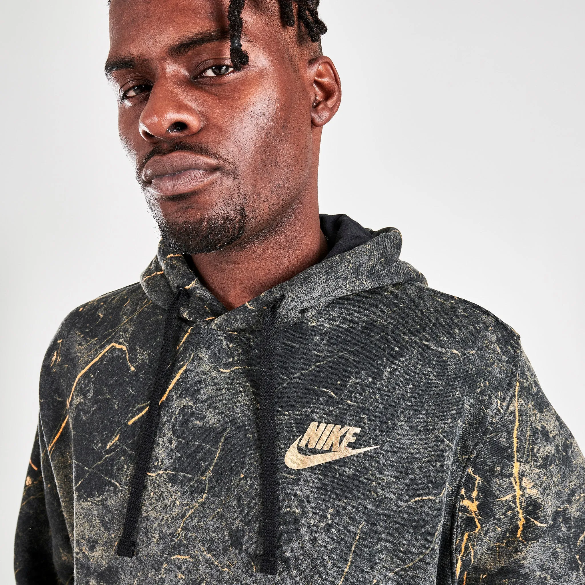 Nike Sportswear Club Fleece Pullover Hoodie Woodland Camo / Black