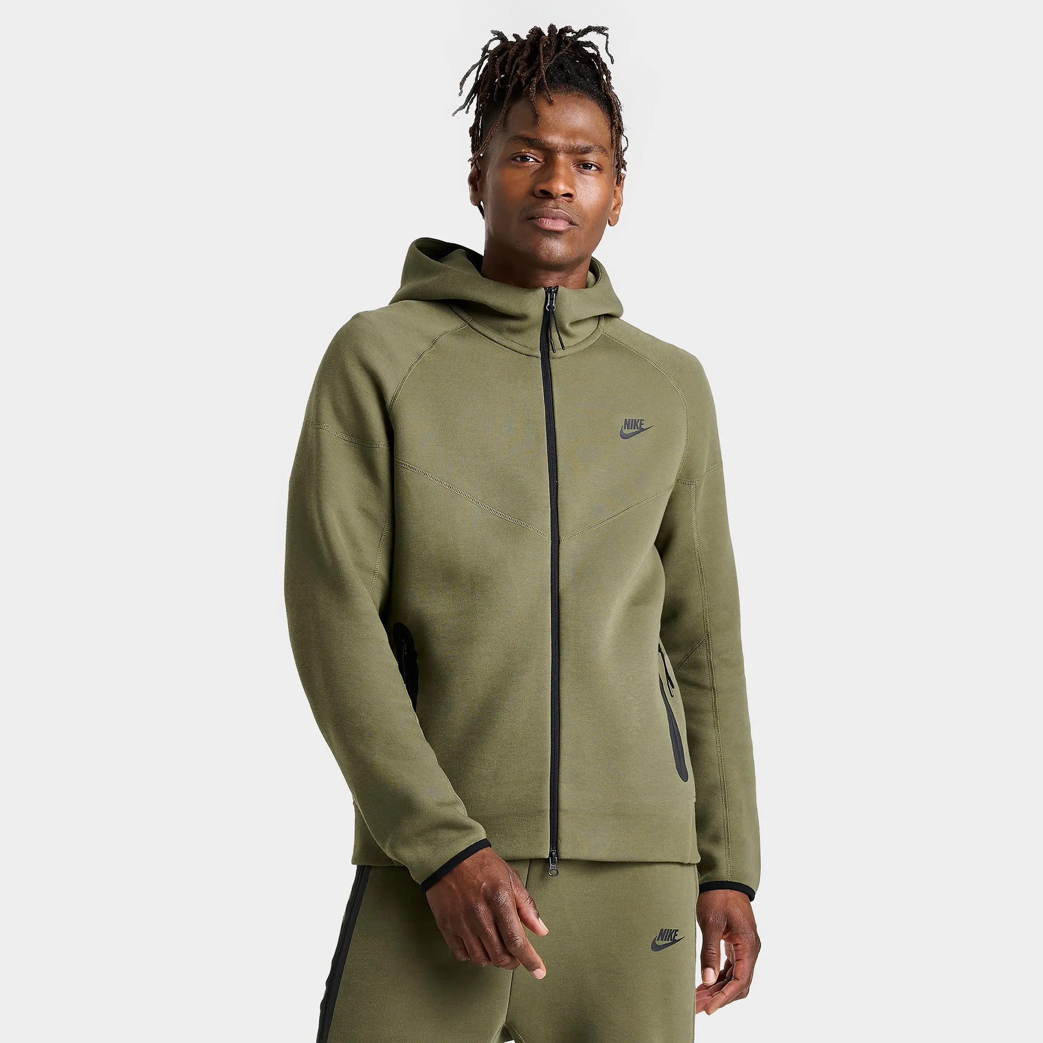 Nike Sportswear Tech Fleece FZ Windrunner Hoodie / Medium Olive - SET