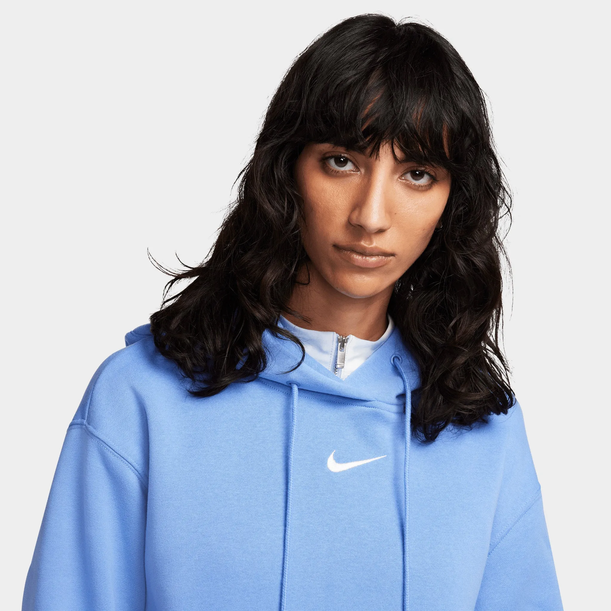 Nike Women's Sportswear Phoenix Fleece Oversized Pullover Hoodie Polar / Sail