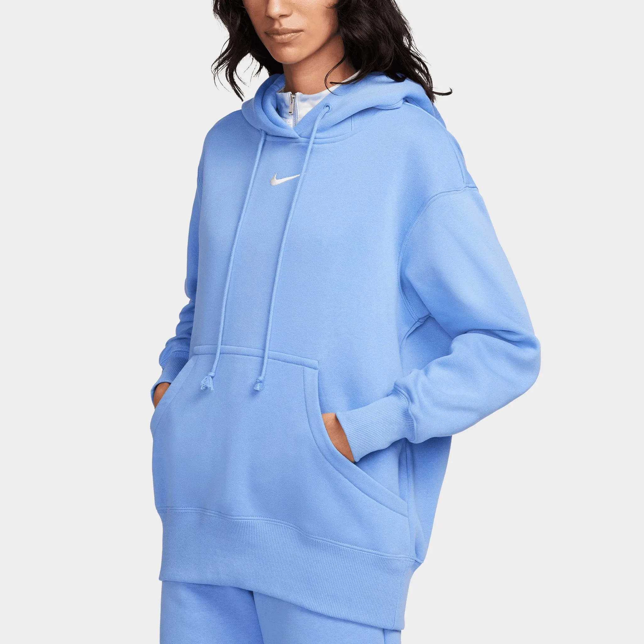 Nike Women's Sportswear Phoenix Fleece Oversized Pullover Hoodie Polar / Sail