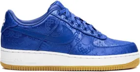 Nike x CLOT Air Force 1 PRM Blue Silk sneakers