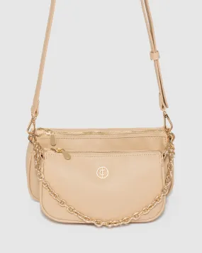 Nude Vivian Chain Crossbody Bag