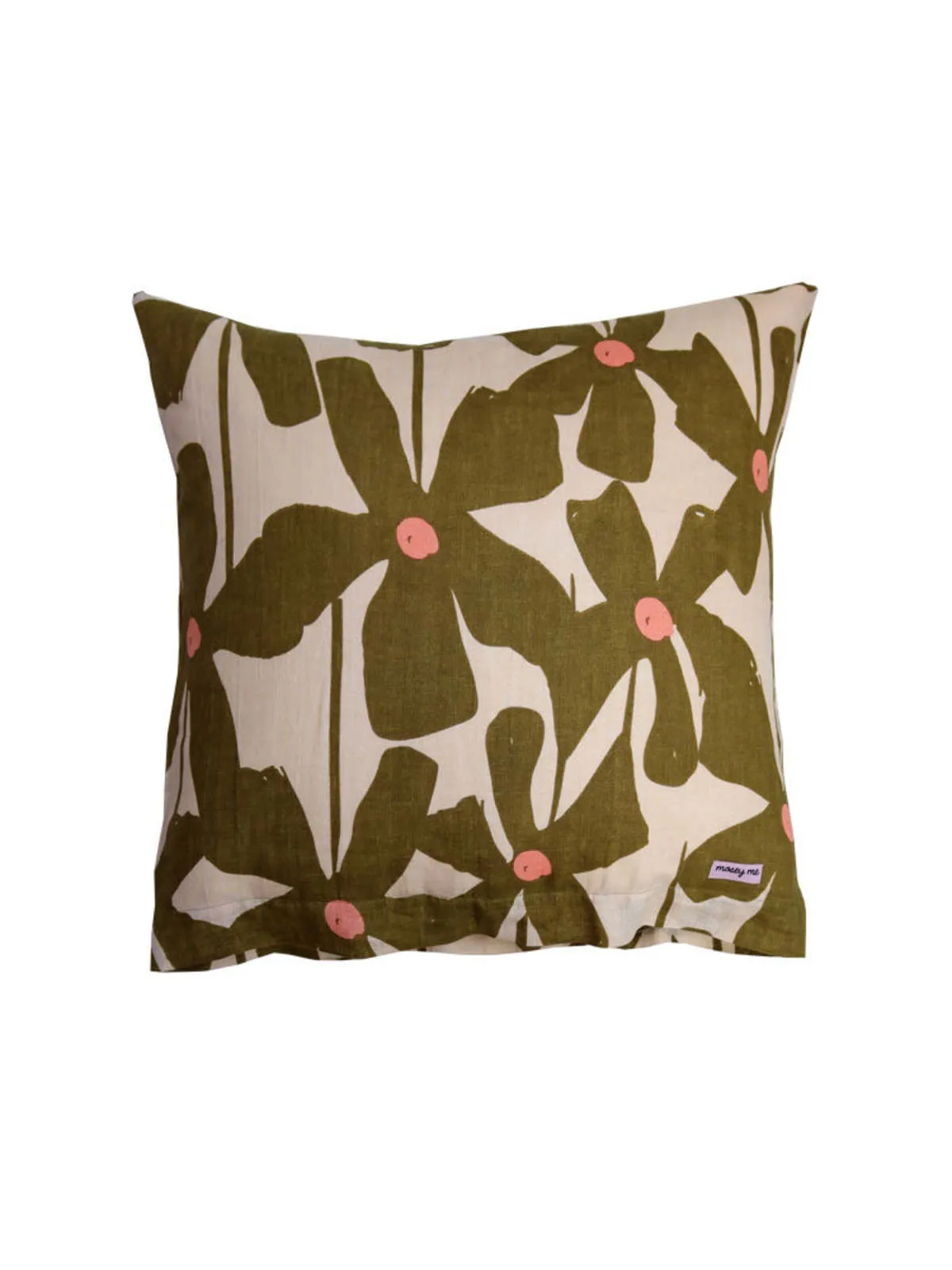 Olive Poppy Euro Pillowcase Set