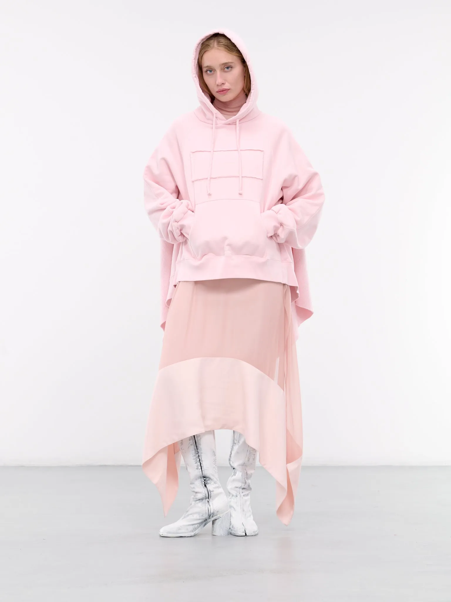 Open Back Hoodie (S2WJEHO04-PINK-FADE-OUT)