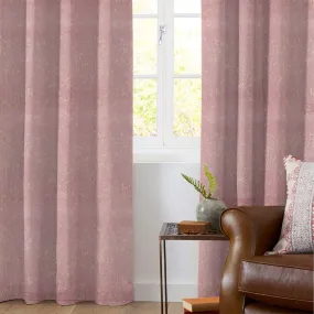 Oyster Pink Abstract Pattern Golden Foil Premium Curtain Fabric (Width 54 Inches)