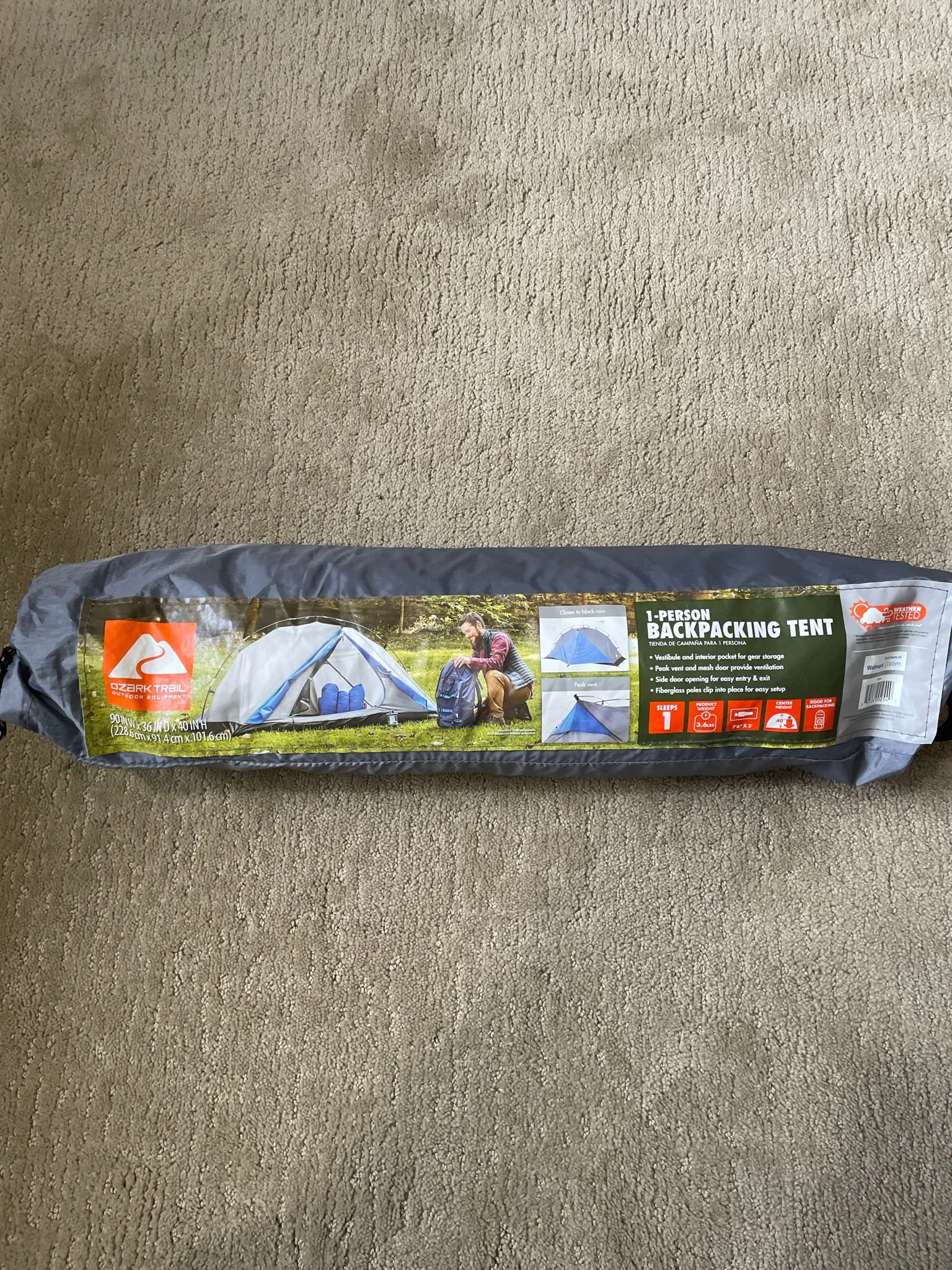 Ozark Trail 1P Backpacking Tent