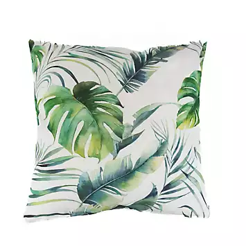 Pair of Botanical Leaf Outdoor Scatter Cushions | Kaleidoscope