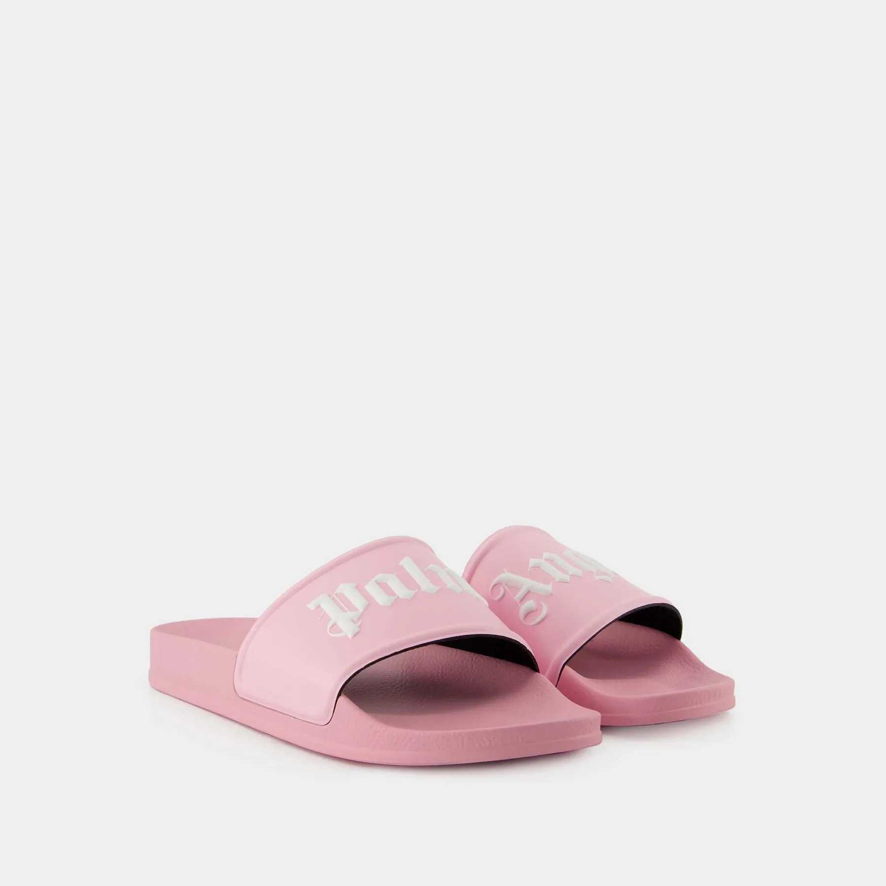 Palm Angels  Pool Slider Mules - Palm Angels - Pink/White - Polyurethane