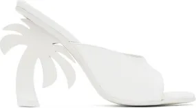 Palm Angels White Palm Beach Heeled Sandals