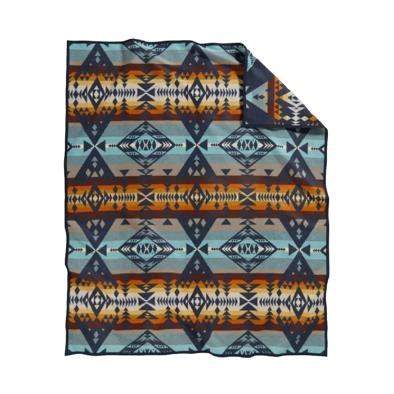 Pendleton Blanket Robe Diamond Peak (Navy / Multi)