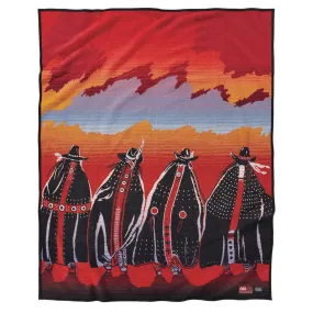 Pendleton Rodeo Sisters Blanket (Red / Orange)