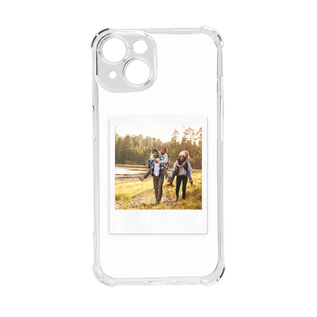 Personalized iPhone 14 Transparent Case with Photo Clear Cover with Camera Protection