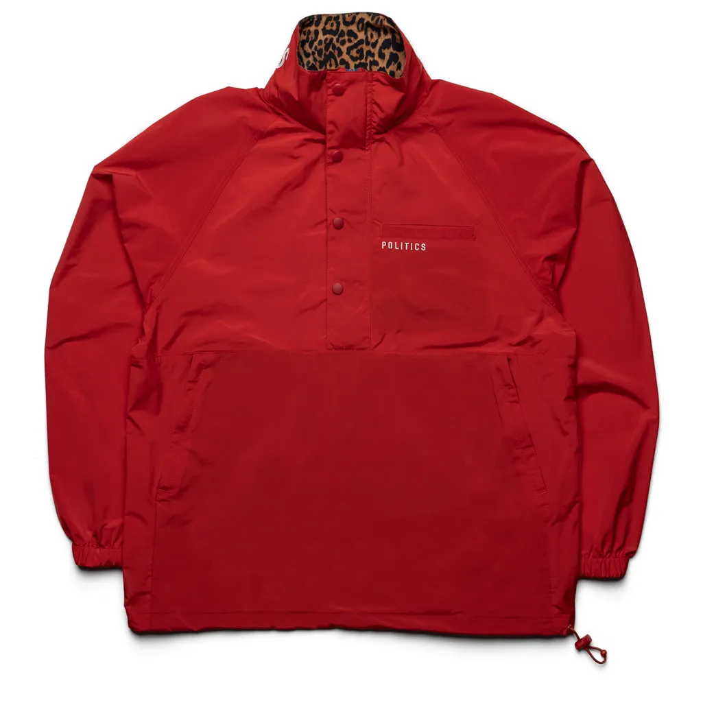 Politics Field Anorak Jacket - Red