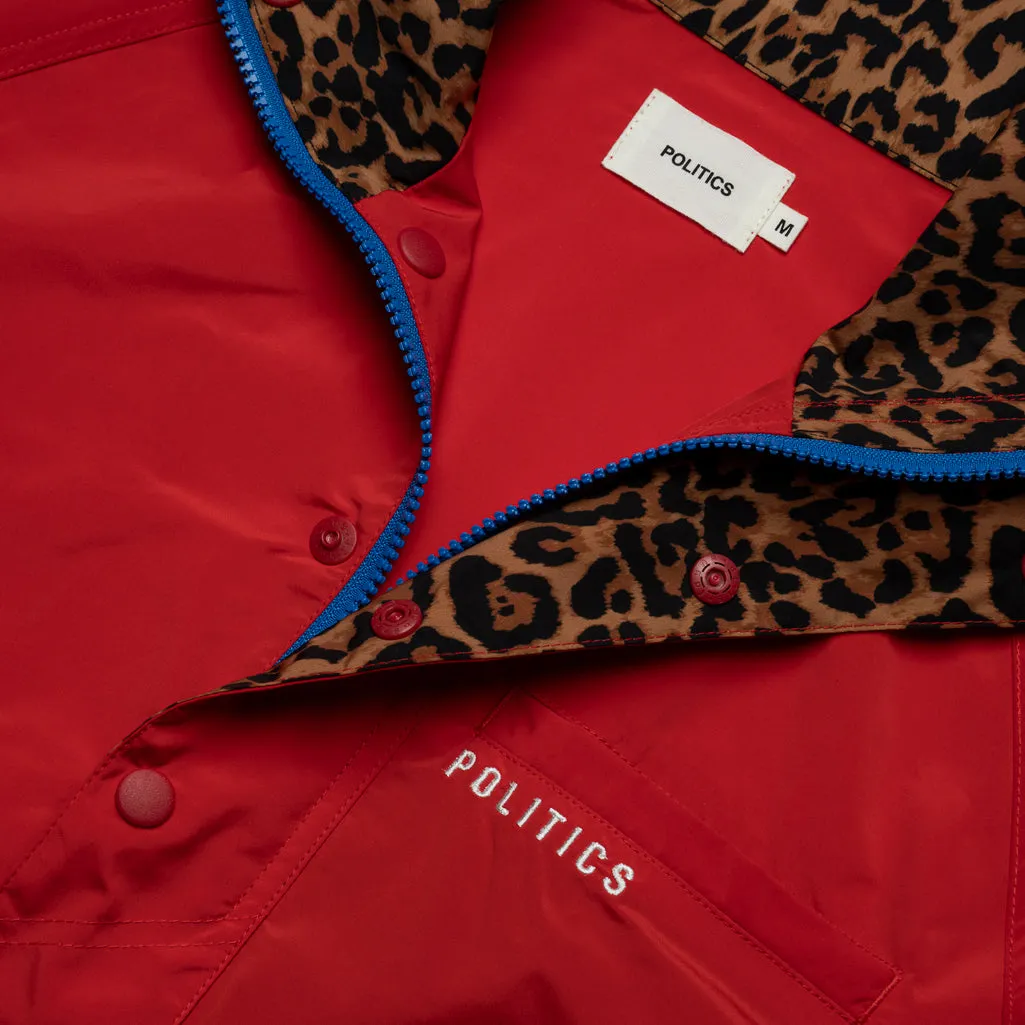 Politics Field Anorak Jacket - Red