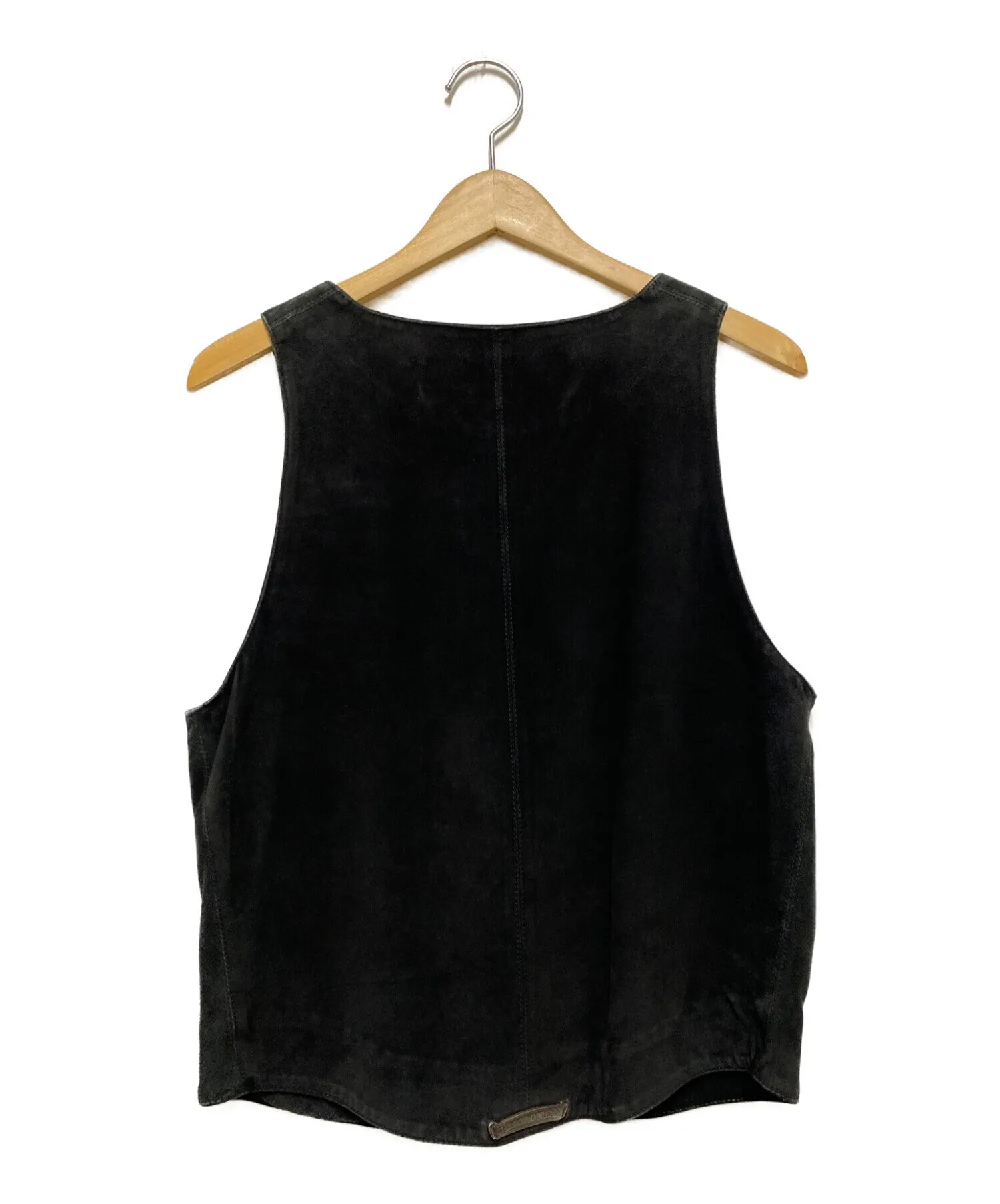 [Pre-owned] CHROME HEARTS Cross-ball button suede vest 2216-304-2001