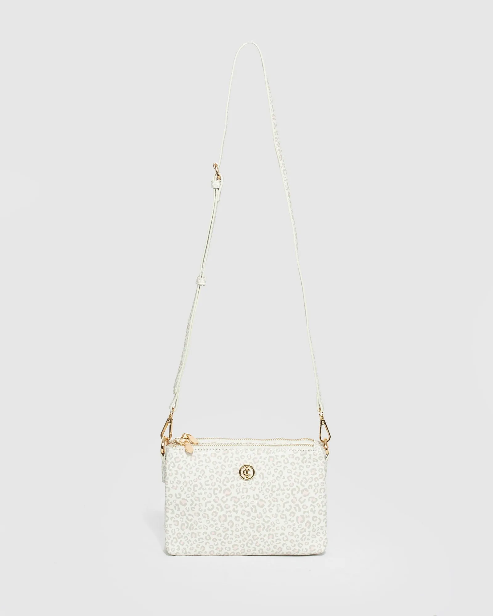 Print Double Crossbody Bag