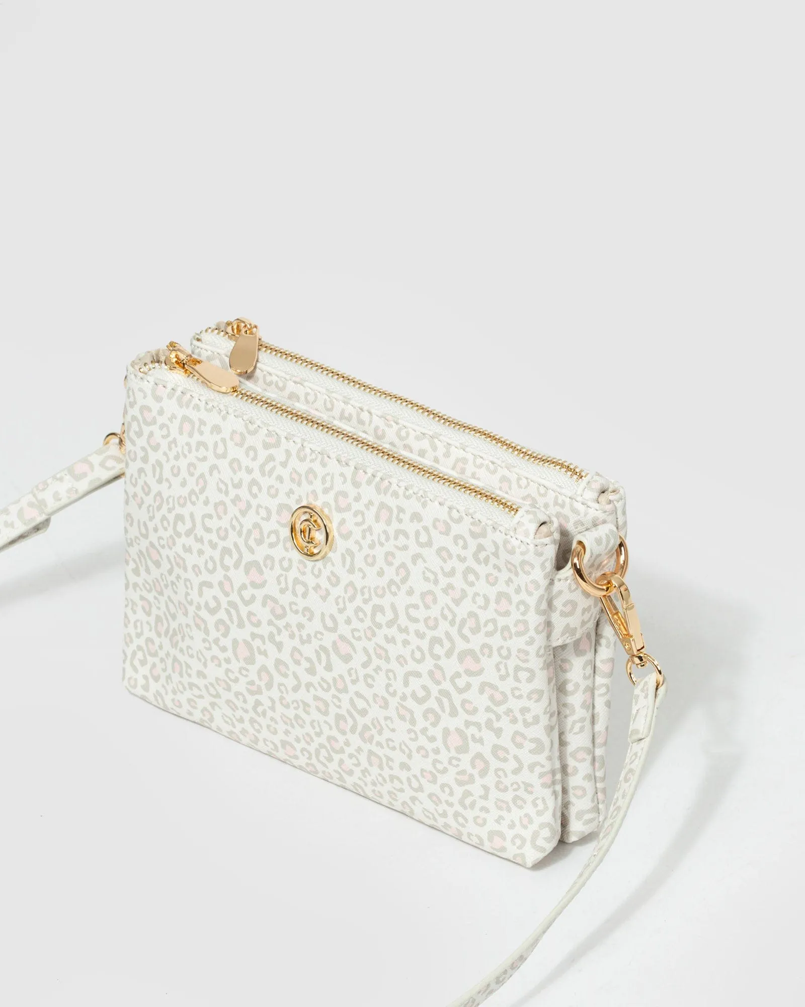 Print Double Crossbody Bag