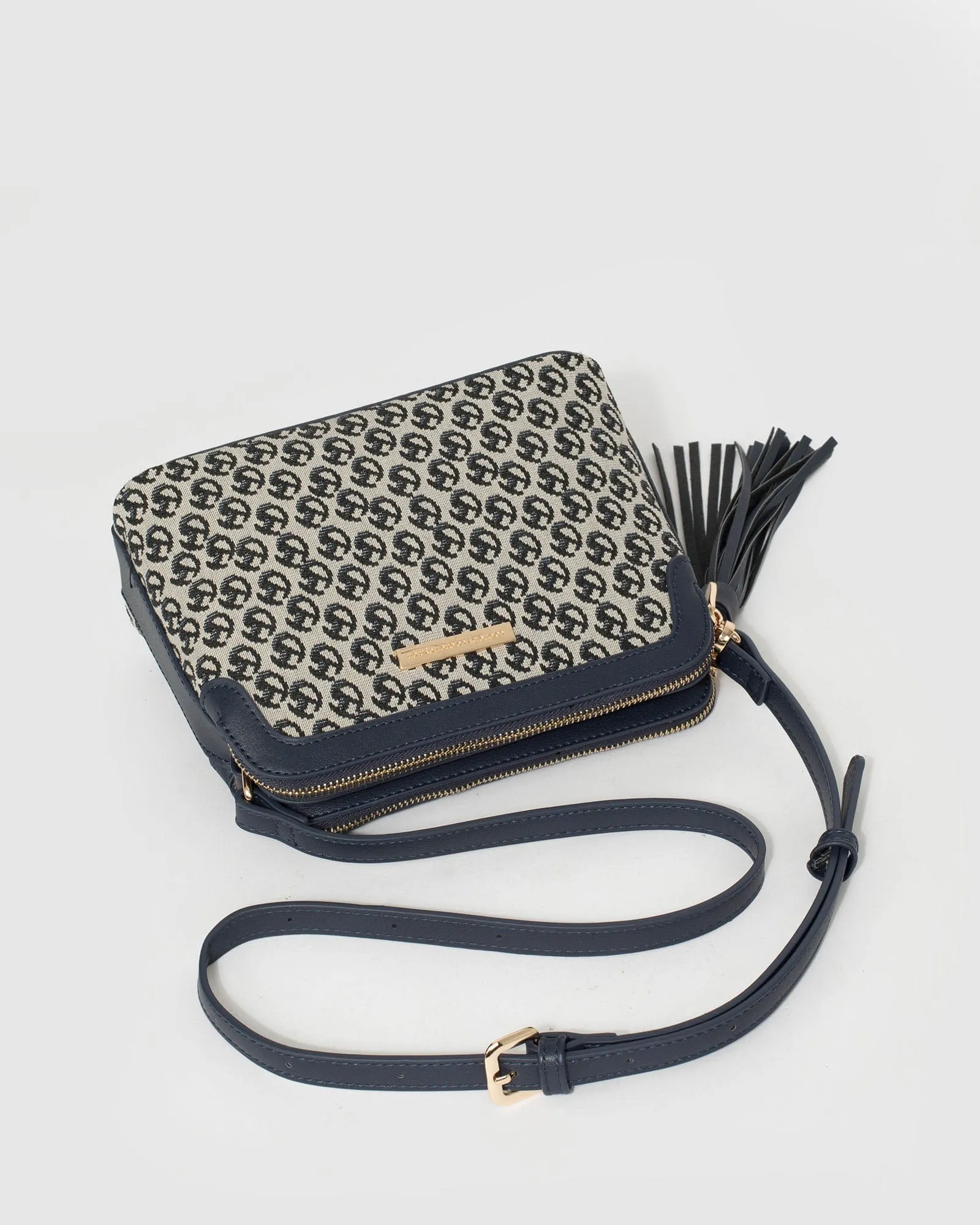 Print Joanna Tassel Crossbody Bag