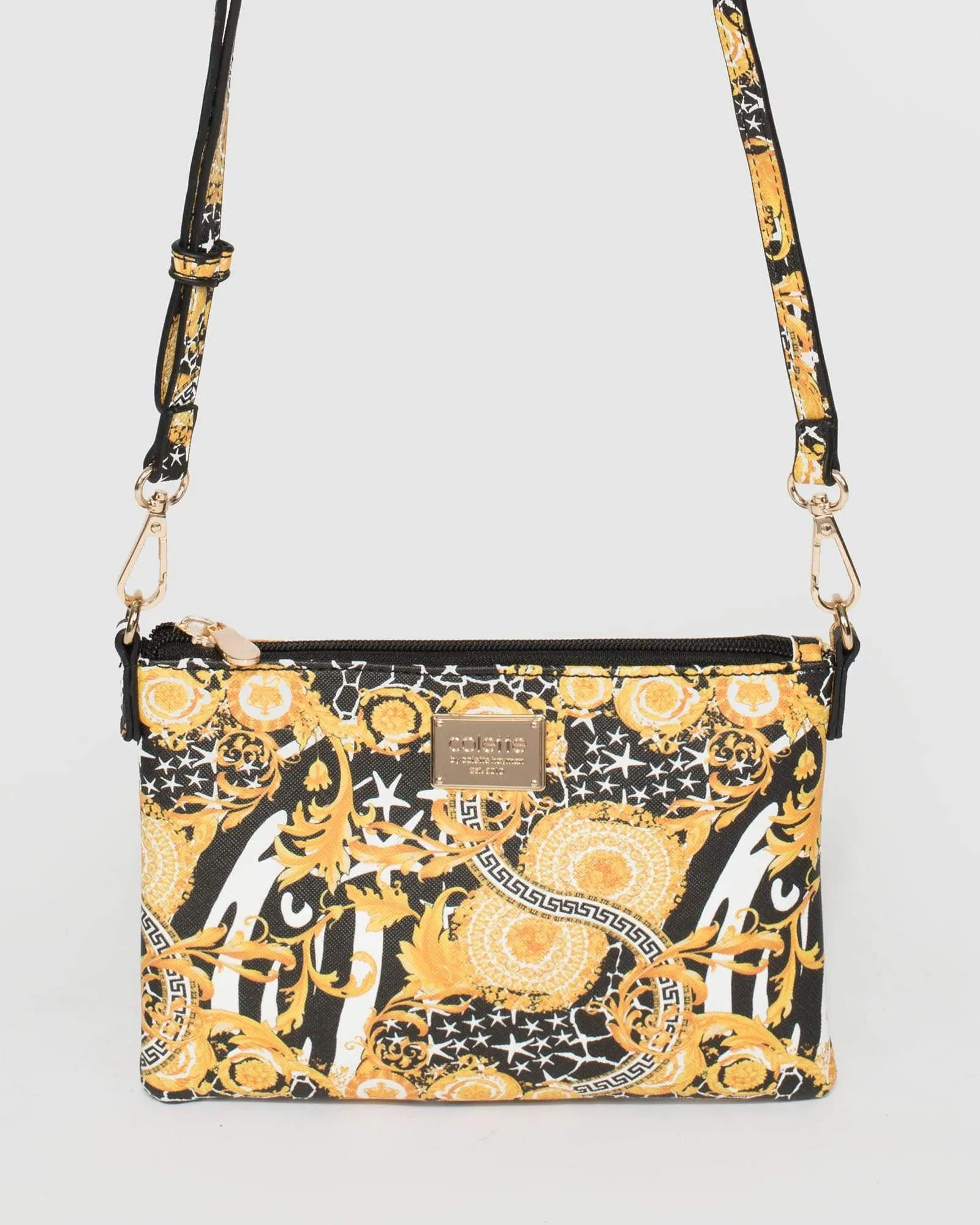 Print Peta  Strap Crossbody Bag